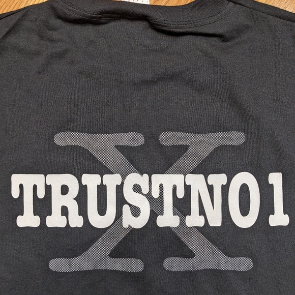 Vintage X Files Single stitch men's adult large Canada black tee shirt retro - Picture 7 of 12